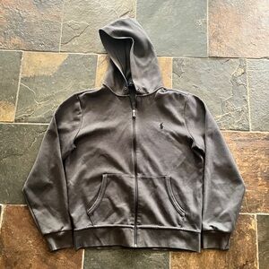 Ralph Lauren Men's Charcoal Zip-Up Sweater